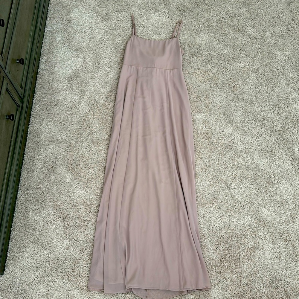 Show Me Your Mumu - Lauren Tie Maxi Dress ~ Soft Beige Chiffon